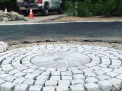 Oxford Paving Contractors Laying Cobblestones in Oxford 